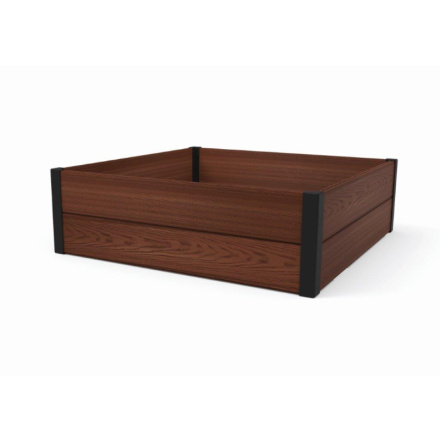 KETER Vyvýšený záhon Maple Square hnědý 32 x 106 x 106 cm