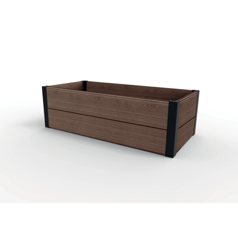 KETER Vyvýšený záhon Maple Trough hnědý 32 x 106 x 50 cm