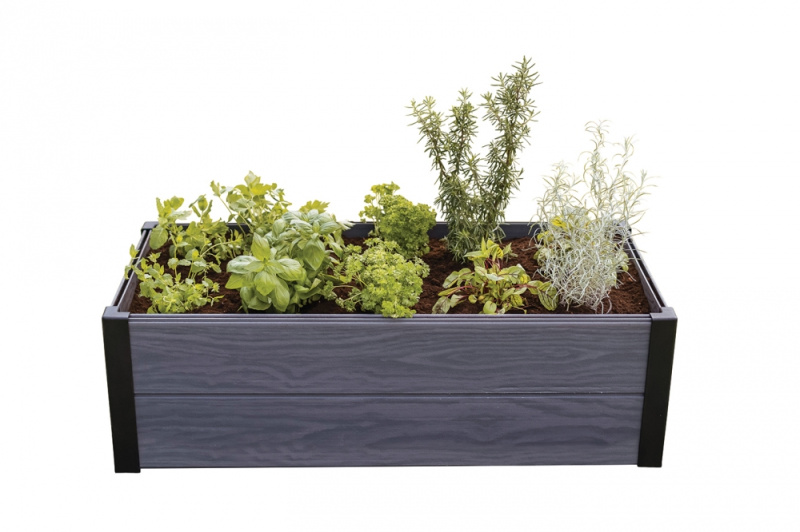 Vyvýšený záhon KETER Maple Trough - šedý