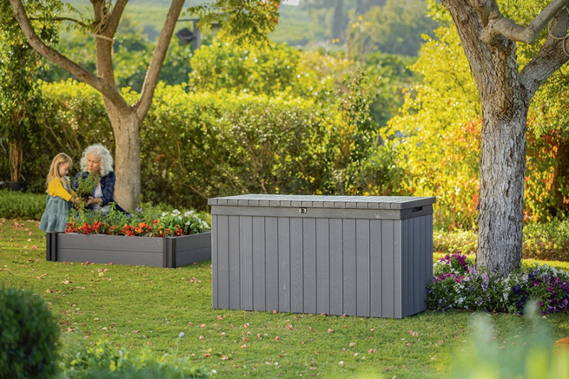 KETER Zahradní box Darwin 662 L - 142,5 x 65,3 x 89,5 cm - Grey