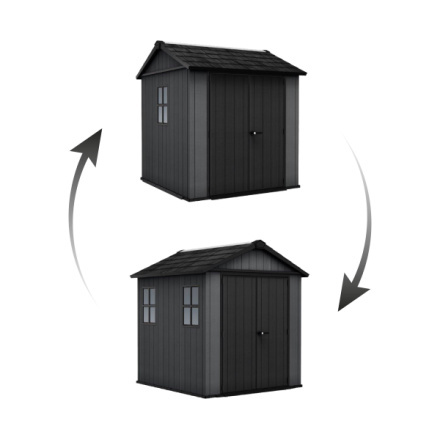 Zahradní domek Keter Newton Plus 7x7,5 - šedý