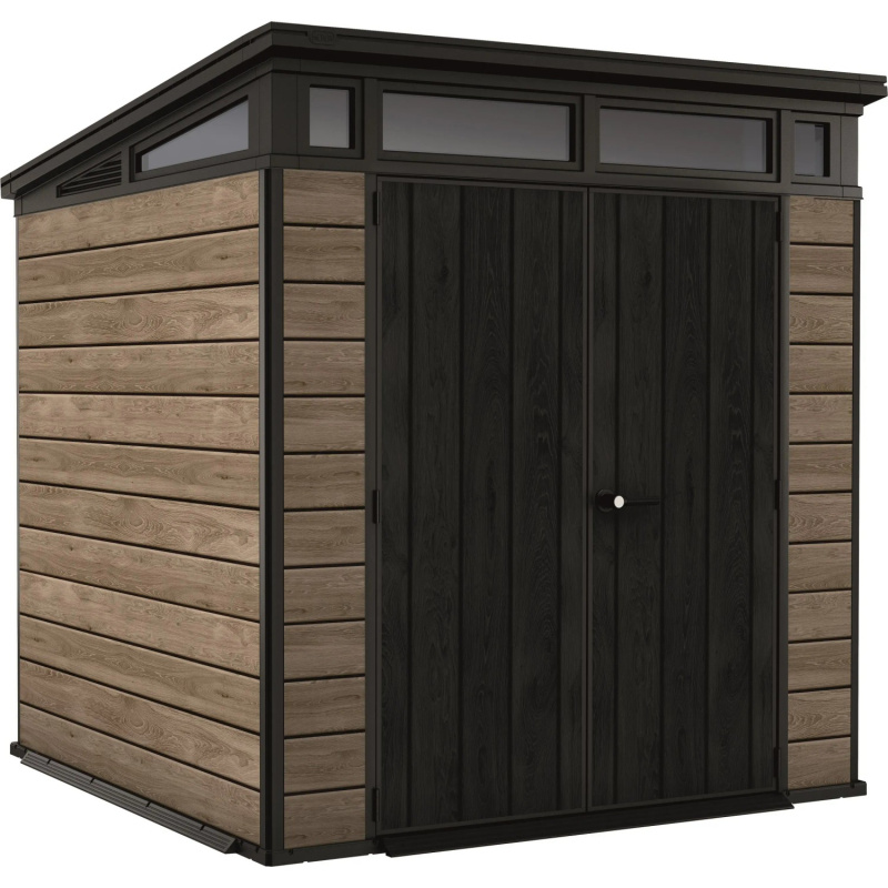 KETER PENT Signature HORIZONTAL domek 7x7 - jasan, 216 x 226 x 216 cm