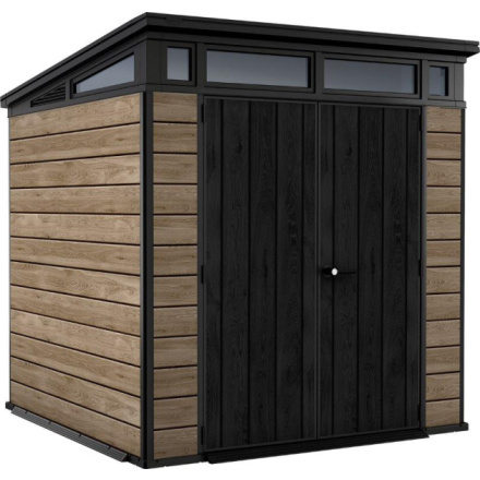KETER PENT Signature HORIZONTAL domek 7x7 - jasan, 216 x 226 x 216 cm