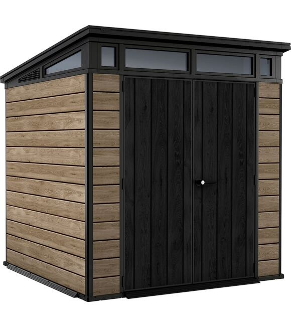 KETER PENT Signature HORIZONTAL domek 7x7 - jasan, 216 x 226 x 216 cm