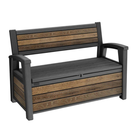 Zahradní lavice Keter Deco Garden Bench Walnut, 261839