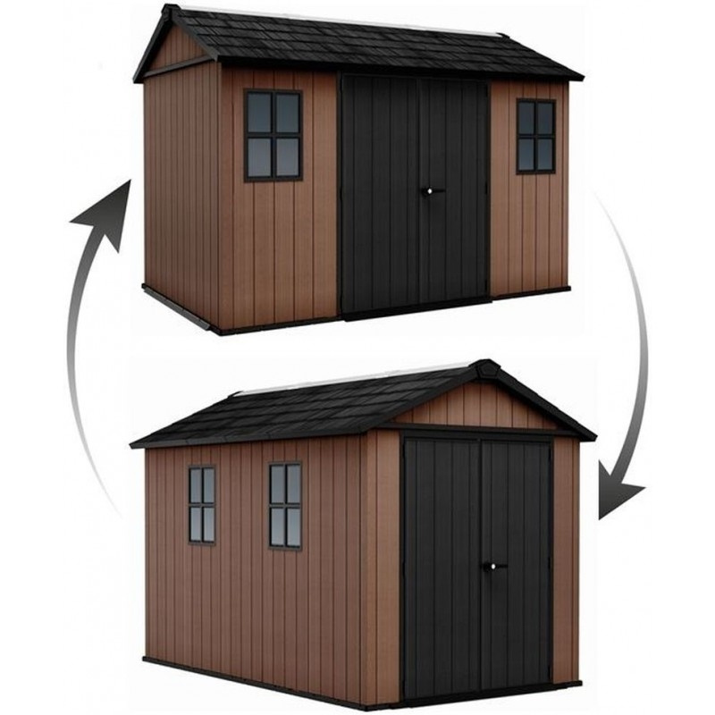 Zahradní domek Keter Newton Plus 7511/1175 - 11 x 7,5 - 230 x 350 x 246 cm - hnědý