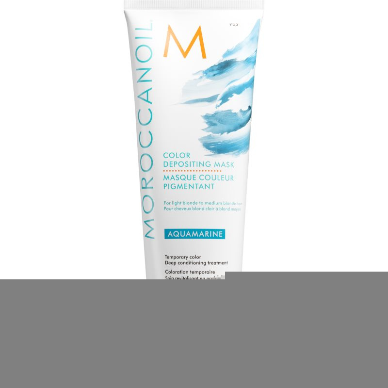 Moroccanoil Color Depositing jemná vyživující maska bez permanentních barevných pigmentů Aquamarine 200 ml