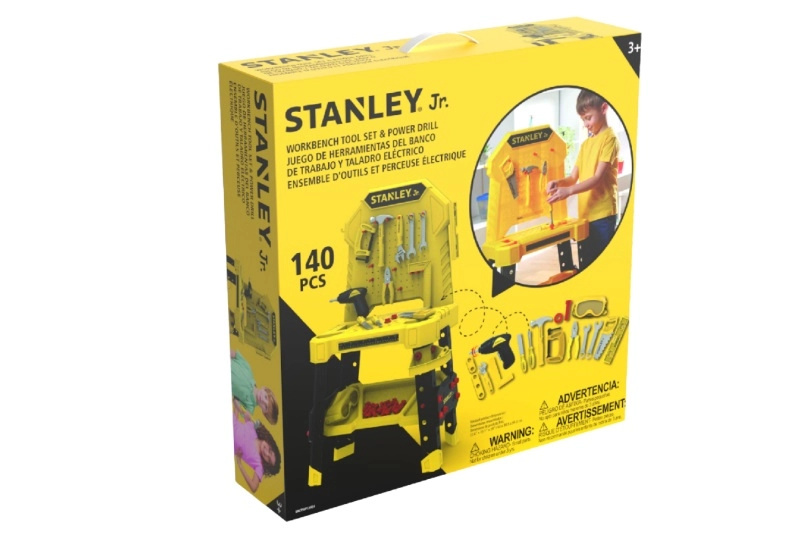 Stanley Jr. dětský pracovní stůl s nářadím – 140 dílů