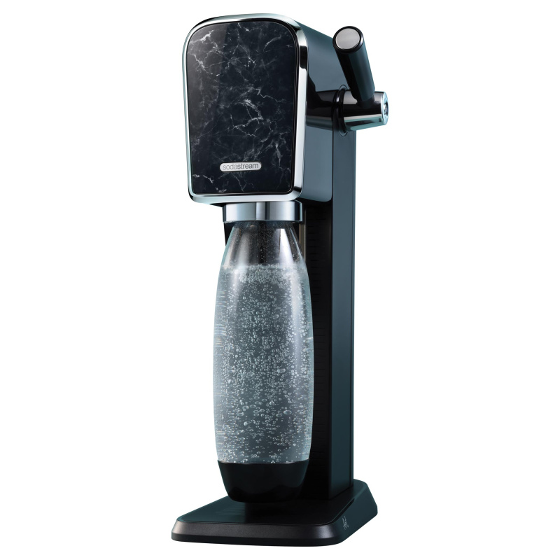 SodaStream ART MARBLE Black Výrobník Sodastream v exkluzivní mramorové MARBLE BLACK barvě, inspirovaný uměním.  1x,  výrobník ART MARBLE BLACK černý,