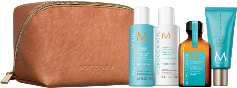 Moroccanoil Hydration Kit cestovní sada pro výživu a hydrataci kosmetická taštička 1 ks