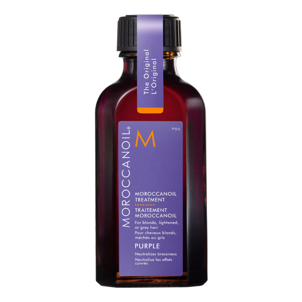 Moroccanoil Treatment Purple vyživující olej pro blond a šedivé vlasy 50 ml