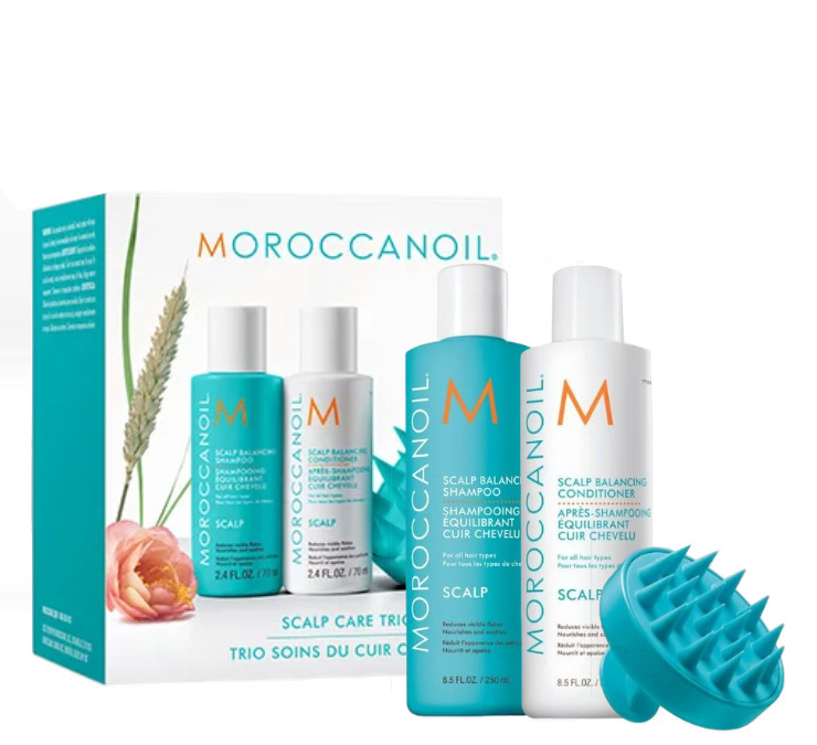 Moroccanoil Scalp Discovery Set sada pro mastnou pokožku hlavy proti lupům