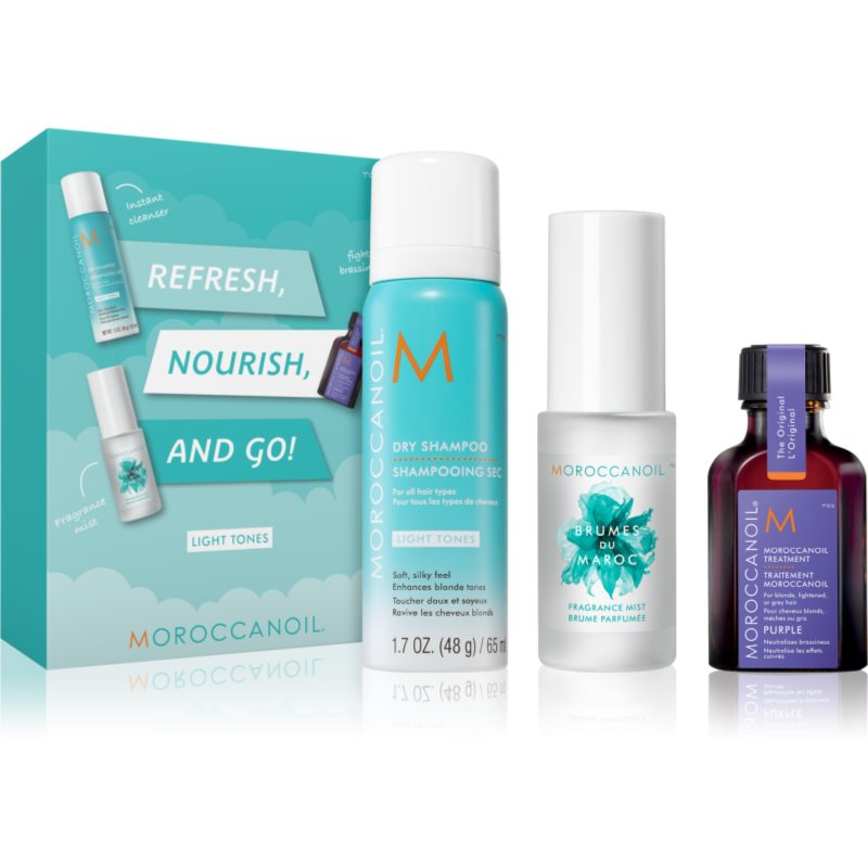 Moroccanoil Refresh, Nourish, and Go! (Light Tones) sada pro blond vlasy pro ženy