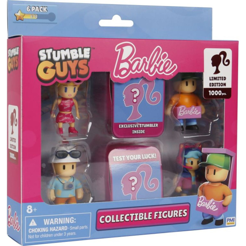 Alltoys Deluxe box s figurky Stumble Guys X Barbie 6 ks
