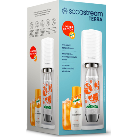SODASTREAM TERRA Mirinda Mpack výrobník perlivé vody White