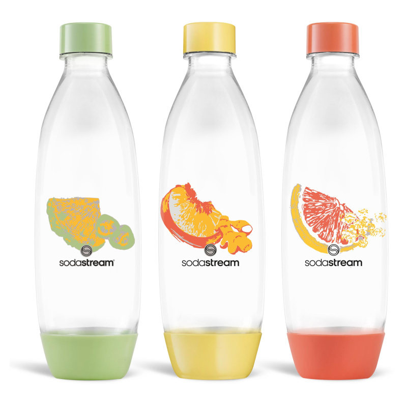 SodaStream Sada lahví Fuse Fruit 3 × 1 L vhodnéidomyčkynádobí  .