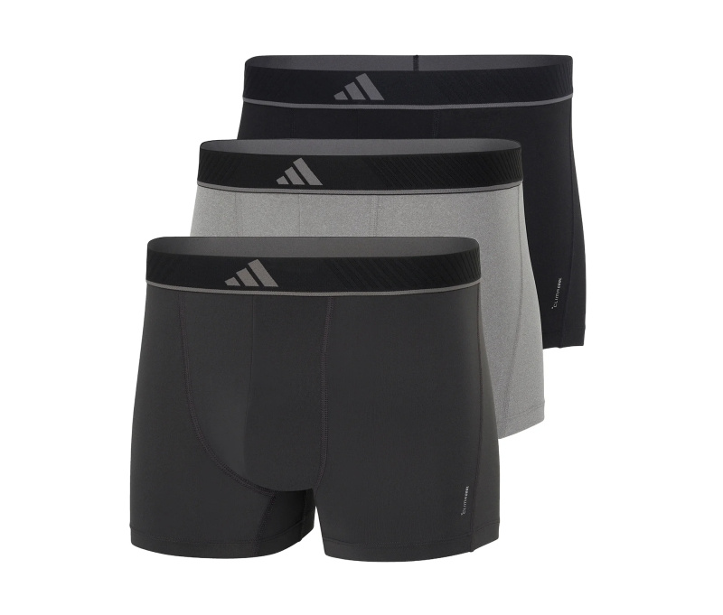 Boxerky adidas Active Micro Flex, 3 ks, šedá