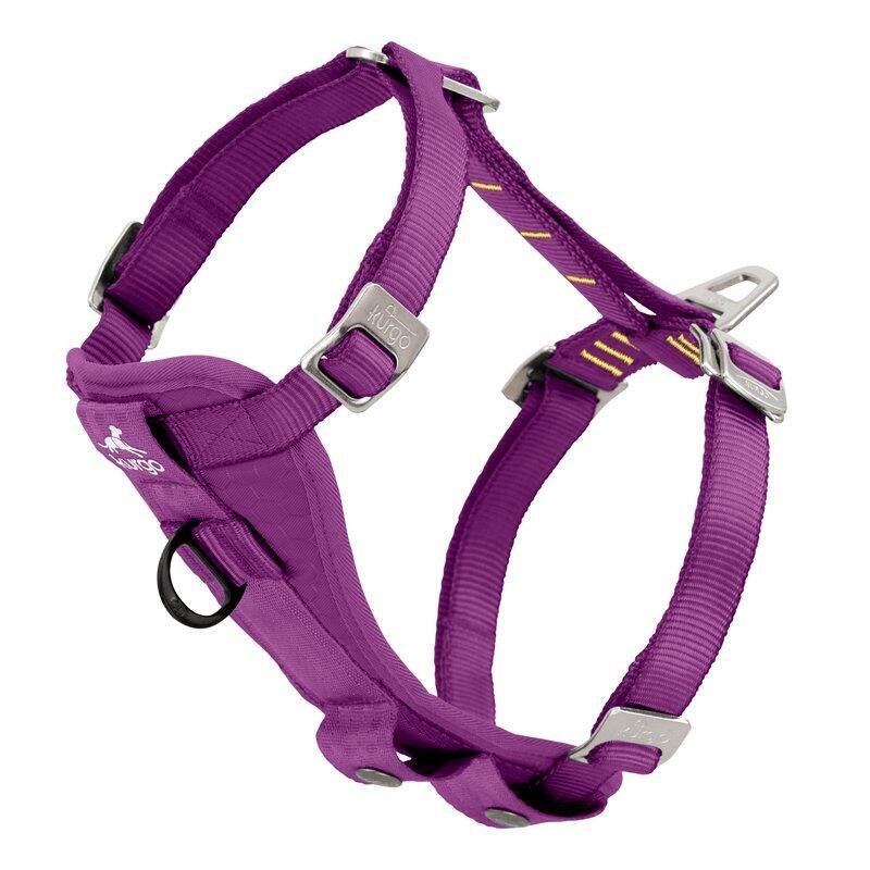 Kurgo® Tru-Fit Enhanced Strenght Bezpečnostní postroj pro psy s autopásem fialový M