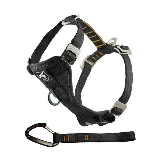 Kurgo® Tru-Fit Enhanced Strenght Bezpečnostní postroj pro psy s autopásem černý M