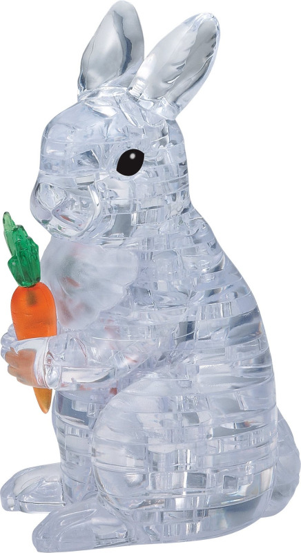 Crystal Puzzle 3D Crystal puzzle Králík (bílý) 41 dílků