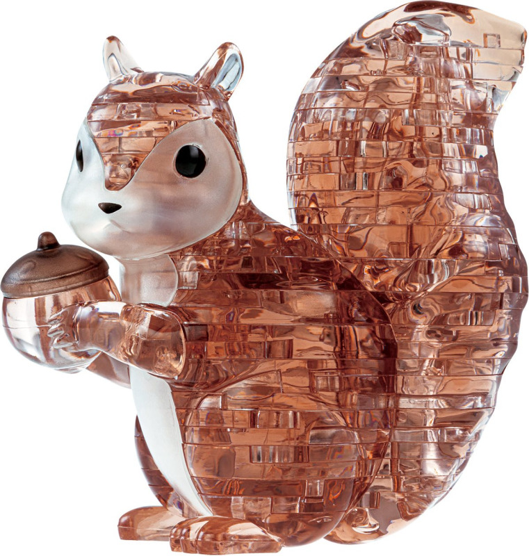 3D Crystal puzzle Veverka 55 dílků