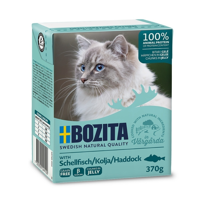 Bozita Cat kousky v želé s treskou TP 370g