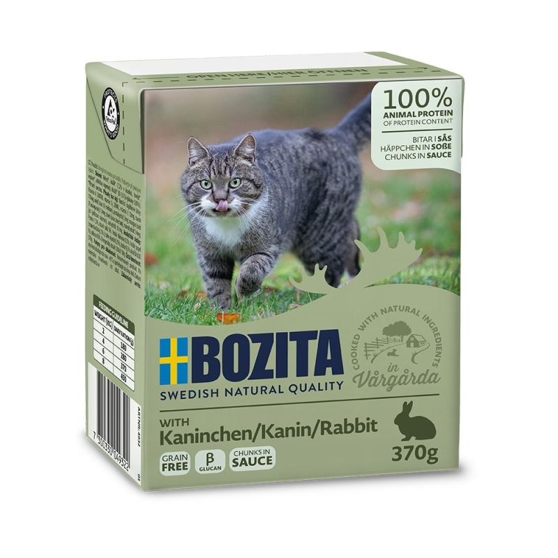 Bozita Cat kousky v omáčce s králičím, tetrapak 370 g