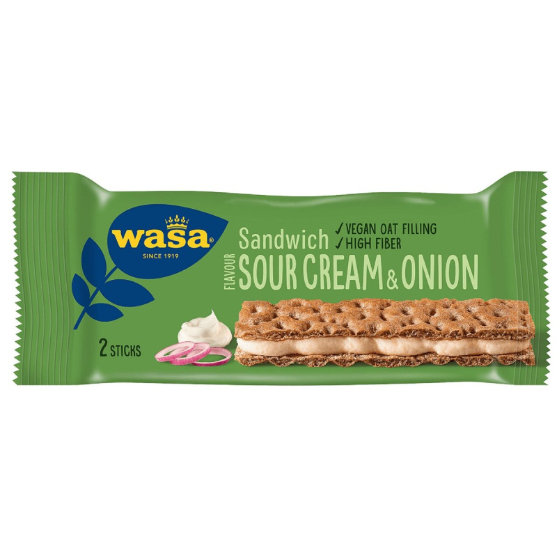 Wasa Sandwich smetana a cibulka