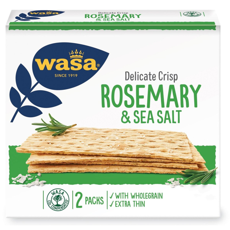 Wasa Delicate pšeničný s rozmarýnem a solí