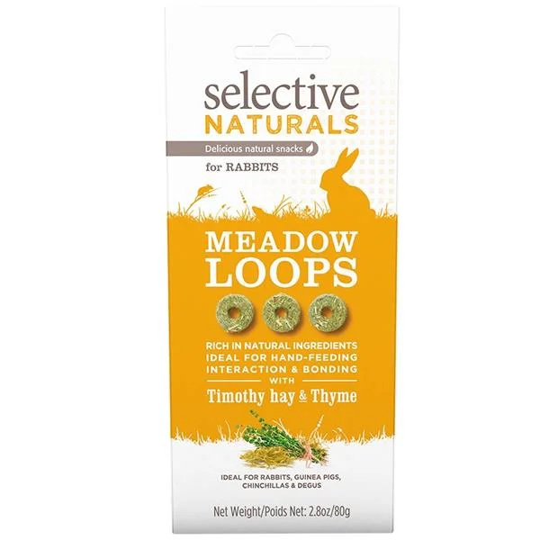 SUPREME Selective naturals snack meadow loops bojínek s tymiánem 80 g
