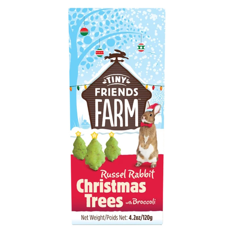 SUPREME Tiny Friends Farm Christmas trees pamlsky s brokolicí 120 g