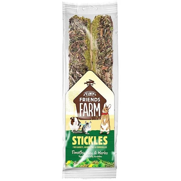 SUPREME Tiny Friends Farm Stickles seno a bylinky tyčinky 2 kusy 100 g