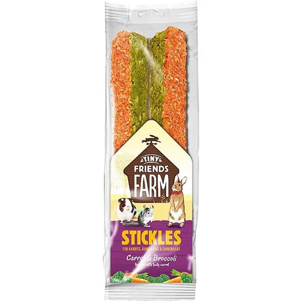SUPREME Tiny Friends Farm Stickles mrkev a brokolice tyčinky 100 g 2 kusy