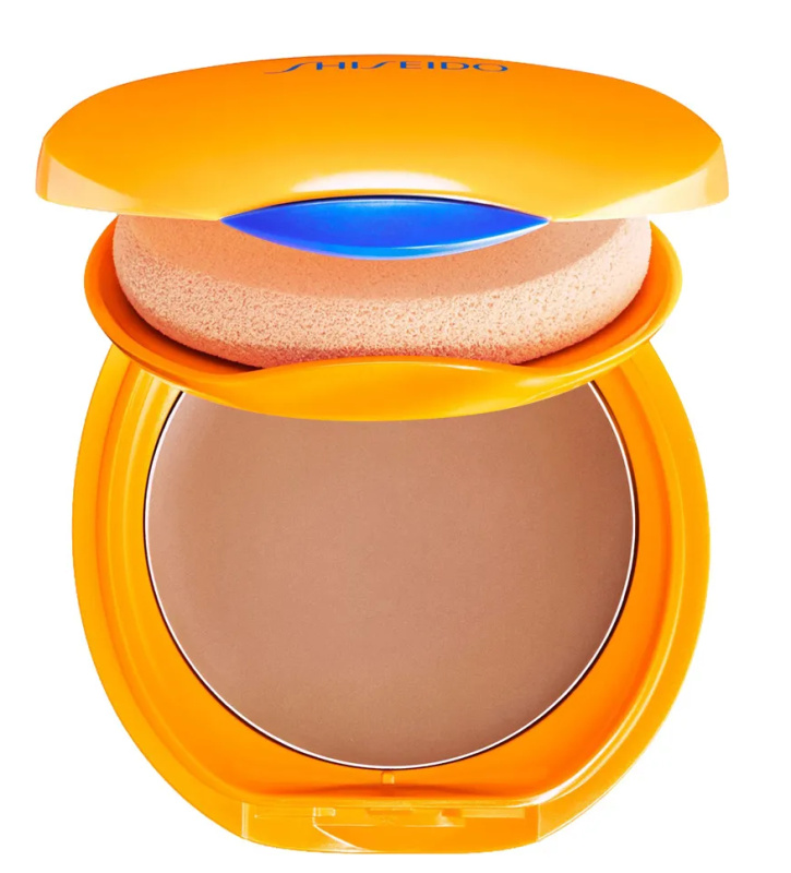Shiseido Expert Sun Protector Tanning Compact Foundation SPF10 voděodolný kompaktní make-up plnitelný odstín Bronze 12 g