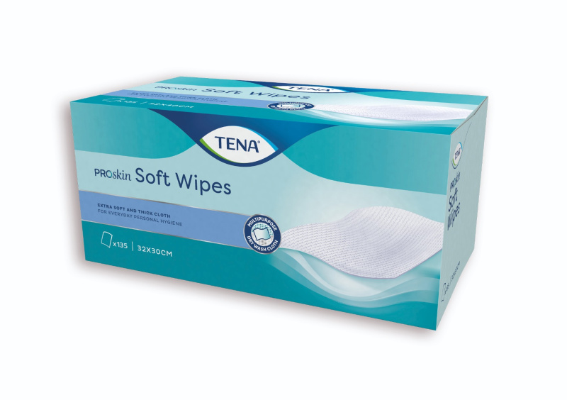 TENA Soft wipe jemná utěrka 135 kusů