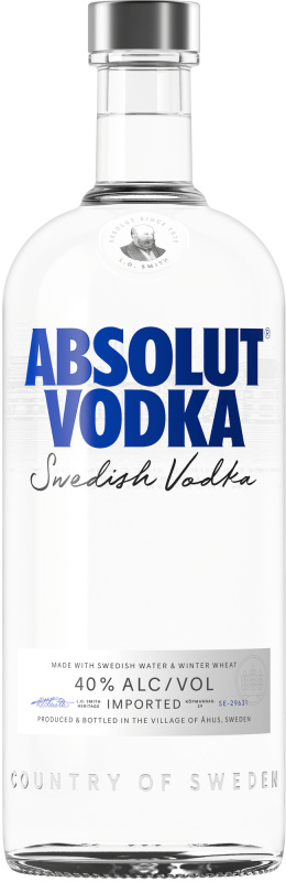 Absolut Vodka Absolut 1l 40%