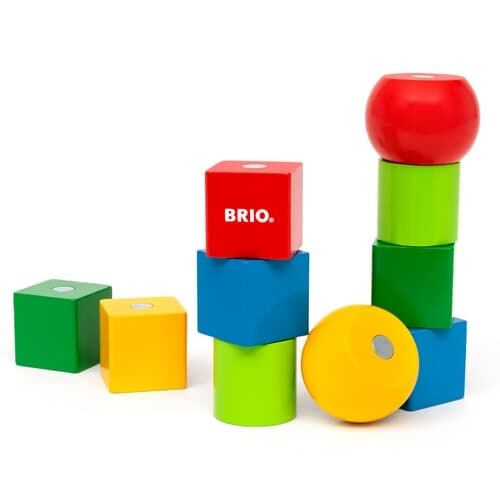 BRIO 30435 Magnetické dřevěné kostky
