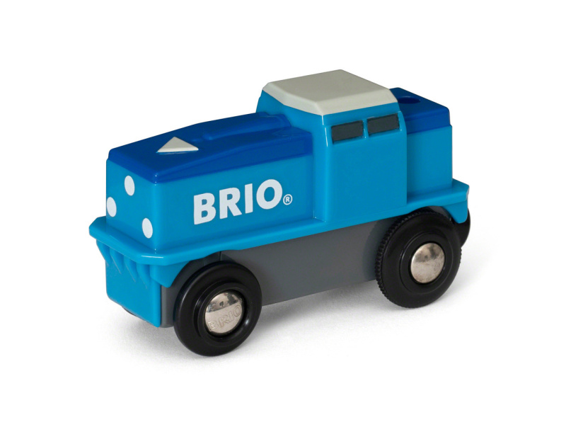 Vláčkodráha mašinka - Elektrická s pohonem, Nákladní modrá (Brio)
