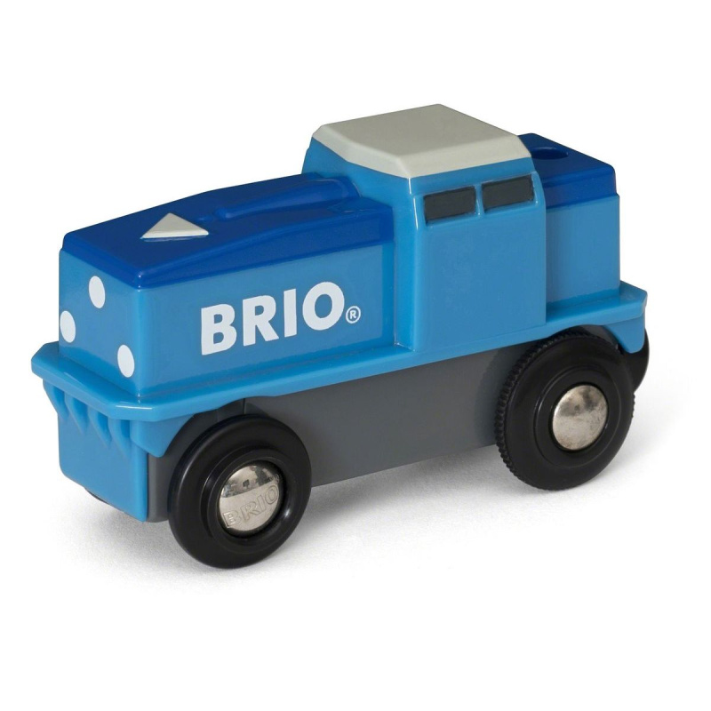 Vláčkodráha mašinka - Elektrická s pohonem, Nákladní modrá (Brio)