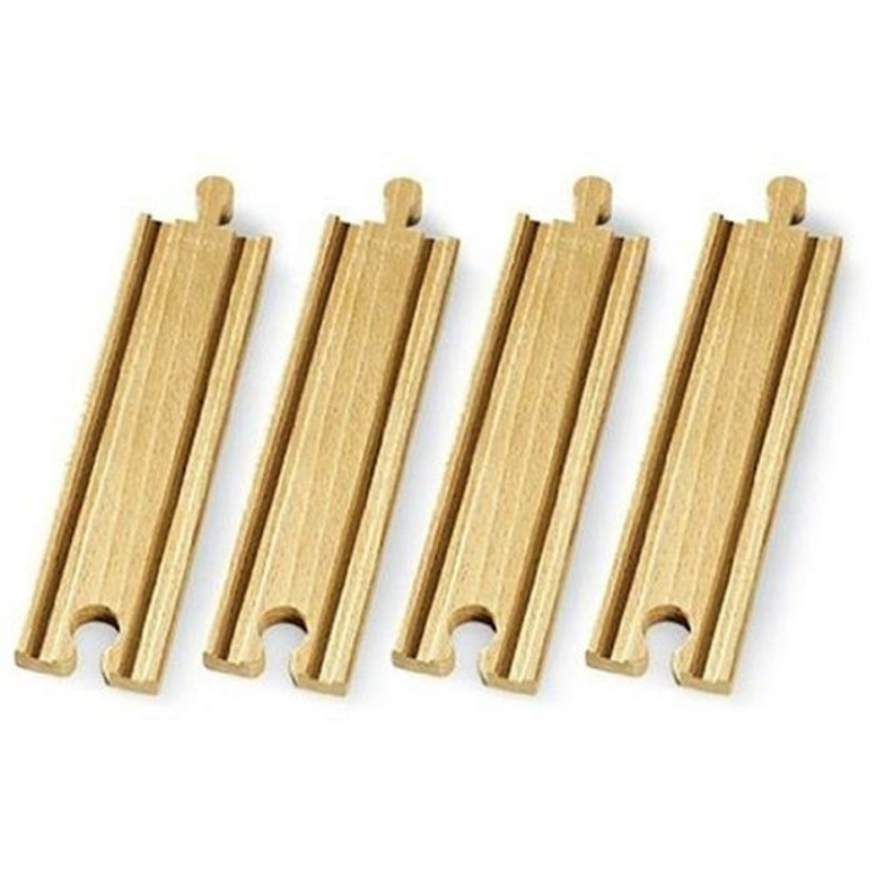 BRIO Střední koleje rovné, 144 mm, 4 ks