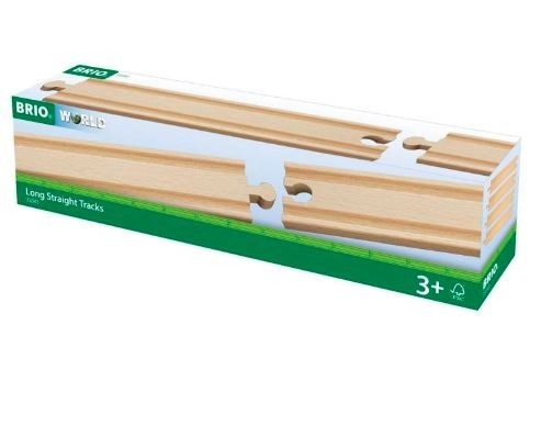 Brio 33341 Dlouhé koleje rovné, 216 mm, 4 ks