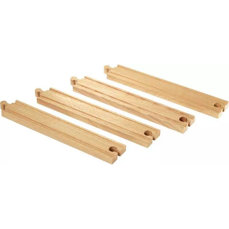 Brio 33341 Dlouhé koleje rovné, 216 mm, 4 ks