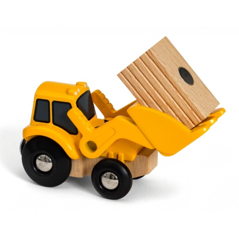 Vláčkodráha auto - Nakladač s nákladem (Brio)