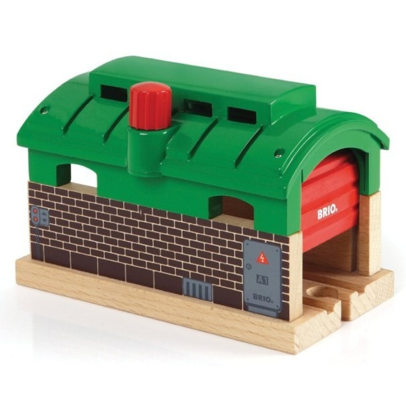 Vláčkodráha depo - Tunelové se spouštěcími vraty (Brio)