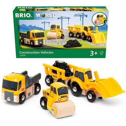 Vláčkodráha auta - Stavební vozidla (Brio)