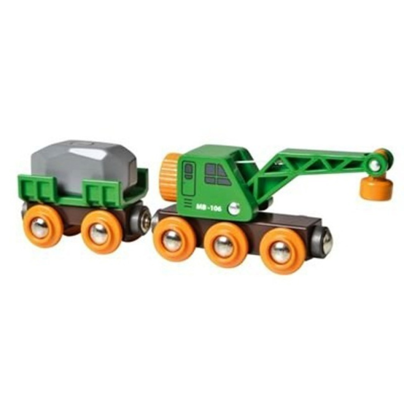 Brio 33698 Vagon + jeřáb