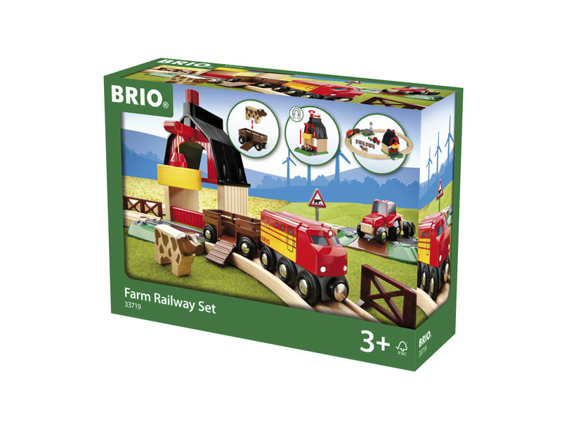 BRIO Farm vlaková sada