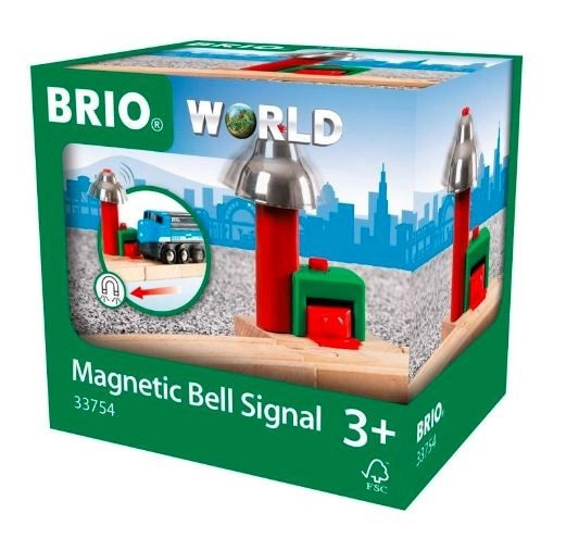 Vláčkodráha budovy - Magnetická zvuková signalizace (Brio)