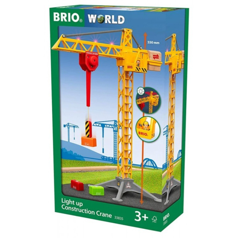 Brio World 33835 Svítící stavební jeřáb