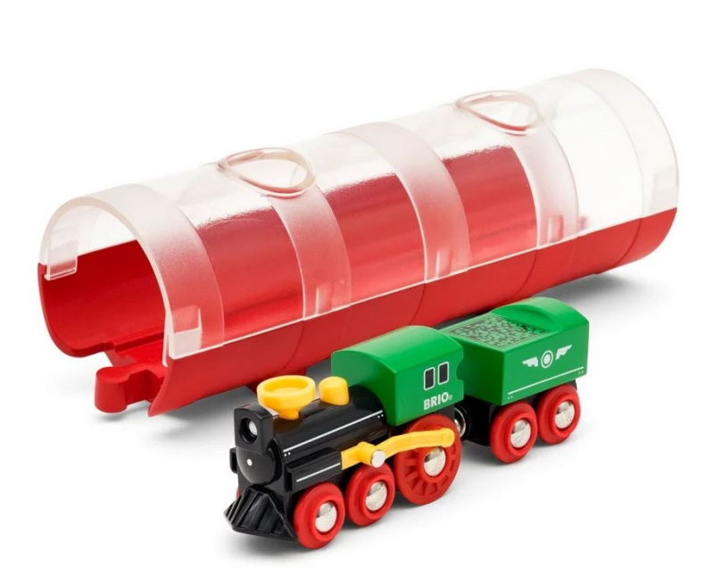 Vláčkodráha vláček - Parní vlak s tunelem (Brio)